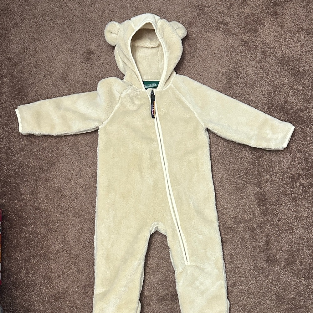 LL Beam Bear Hooded Kids One Piece